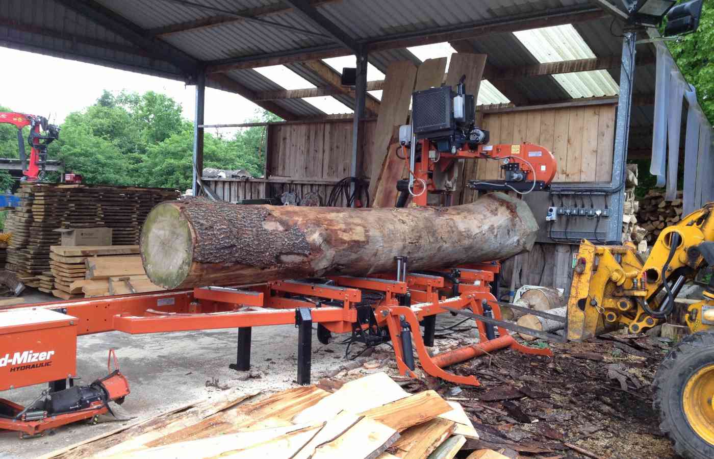 Log on Saw Mill